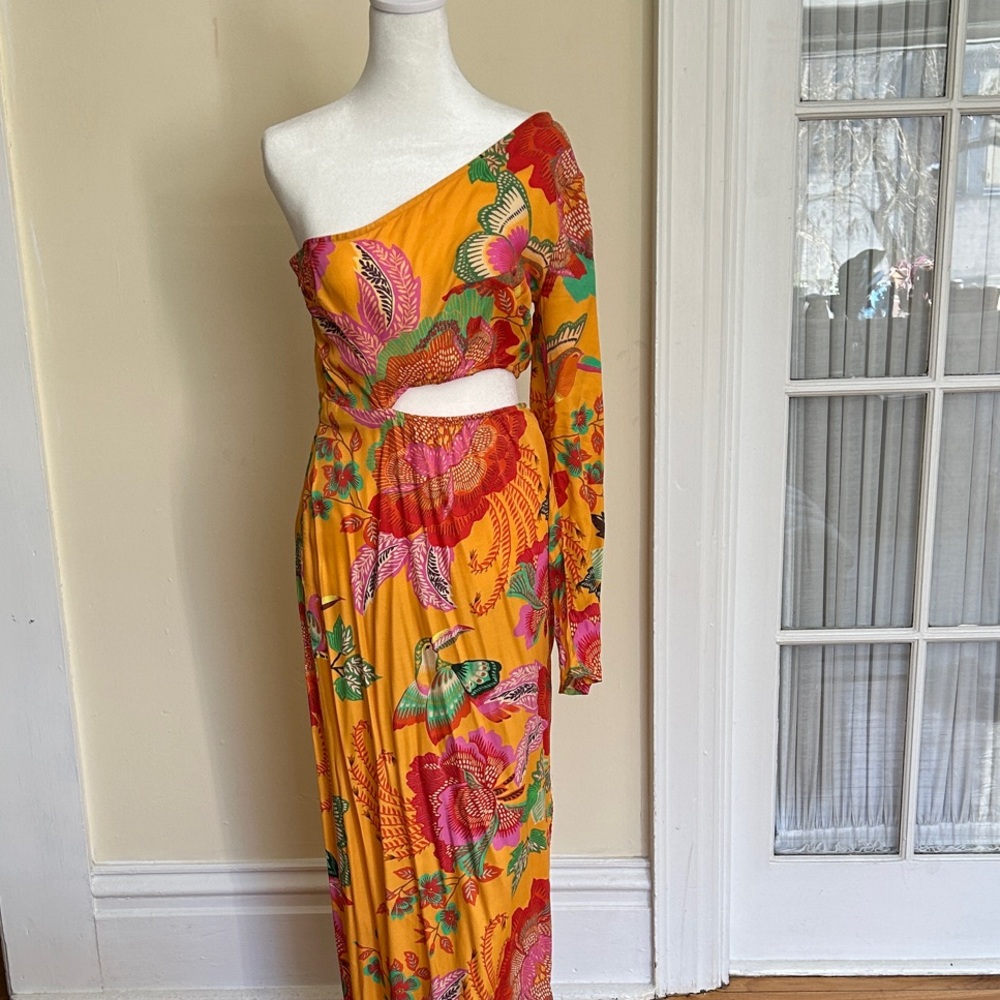 FARM Rio One Shoulder Maxi Dress